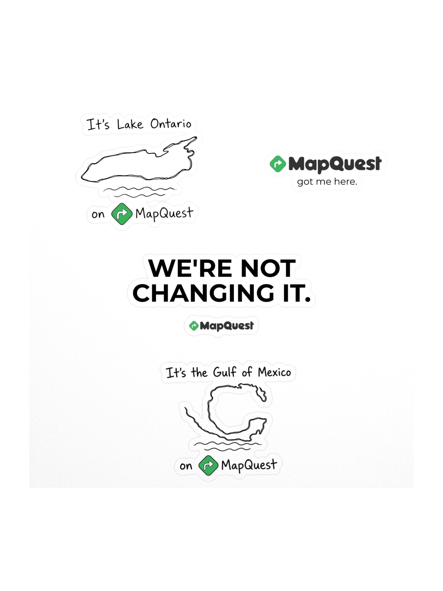 We're Not Changing It Sticker Set product image (1)