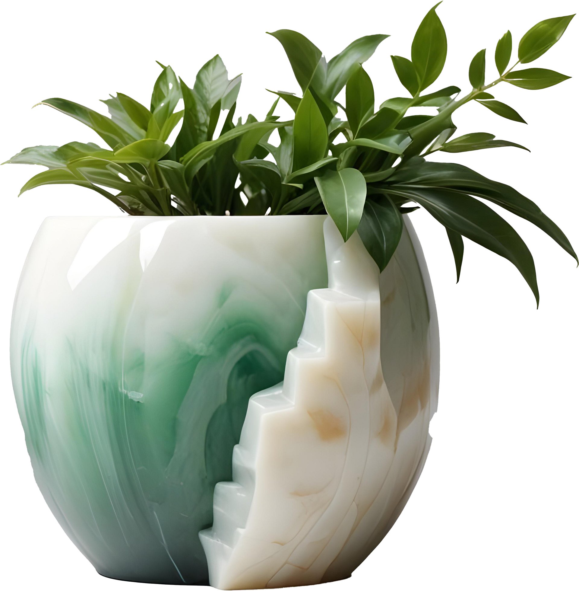 Zen Jade Spa Décor Set – 9 Elegant Pieces + Mystery Gift, PNG product image (6)