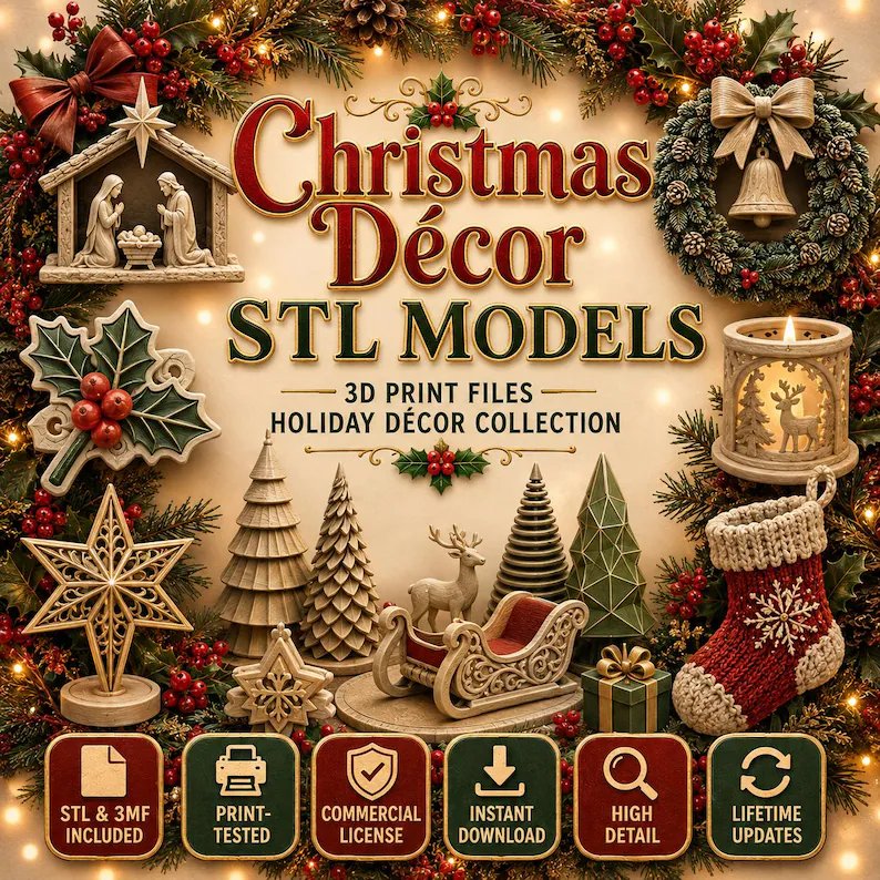 900+ Ultimate Christmas STL Bundle product image (4)