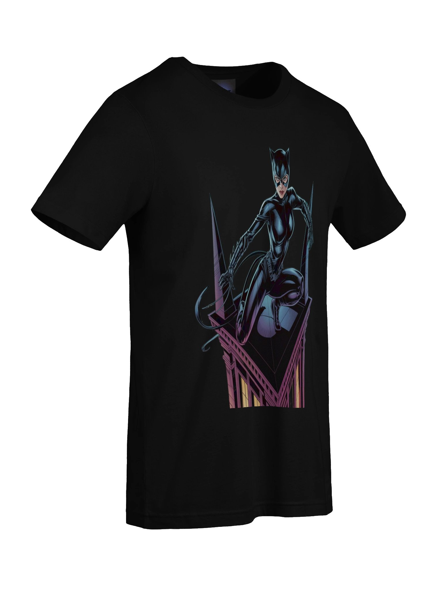 Rooftop Ravager: Catwoman's Feral Strike T-Shirt product image (9)