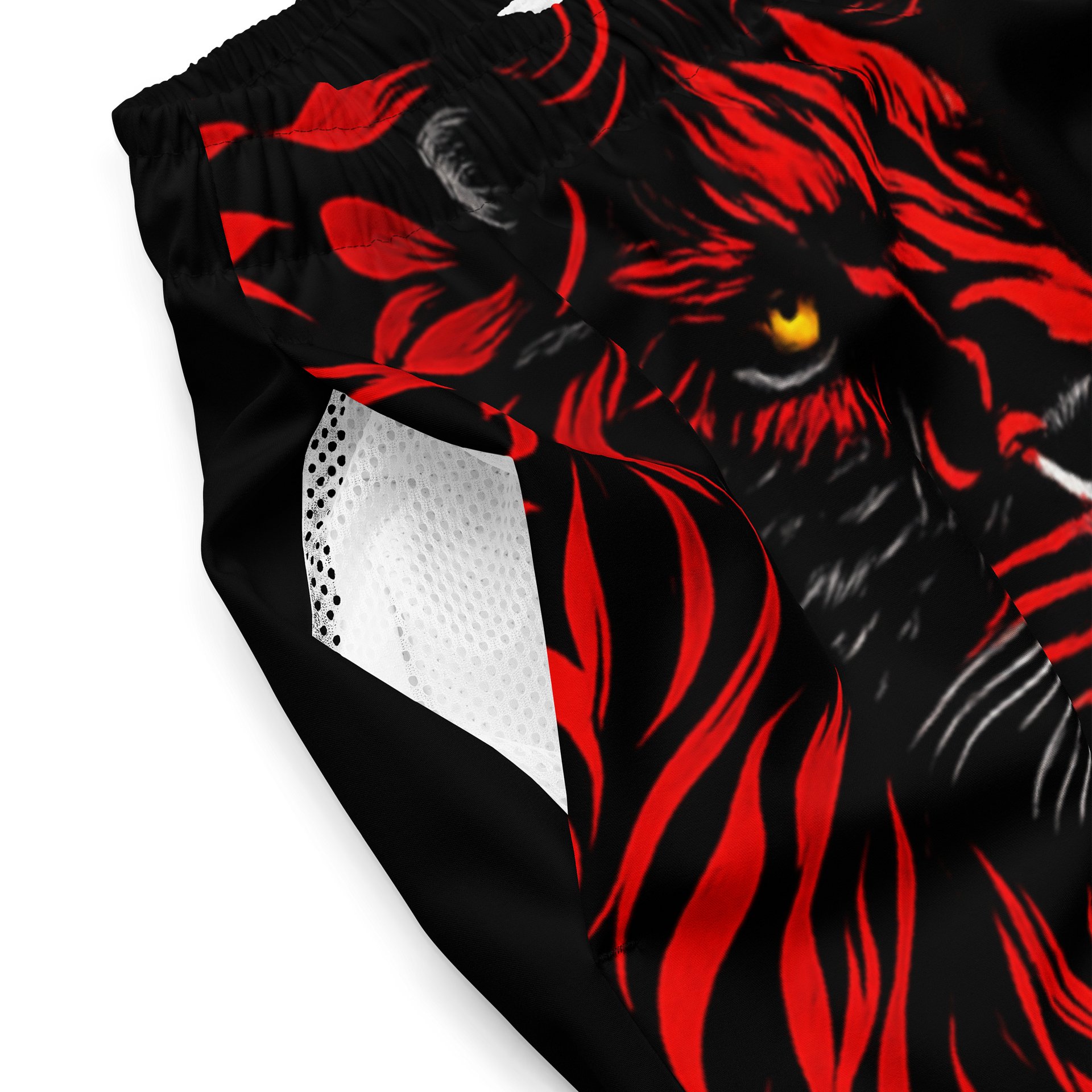 Red Mane Lion Swim Trunks product image (3)