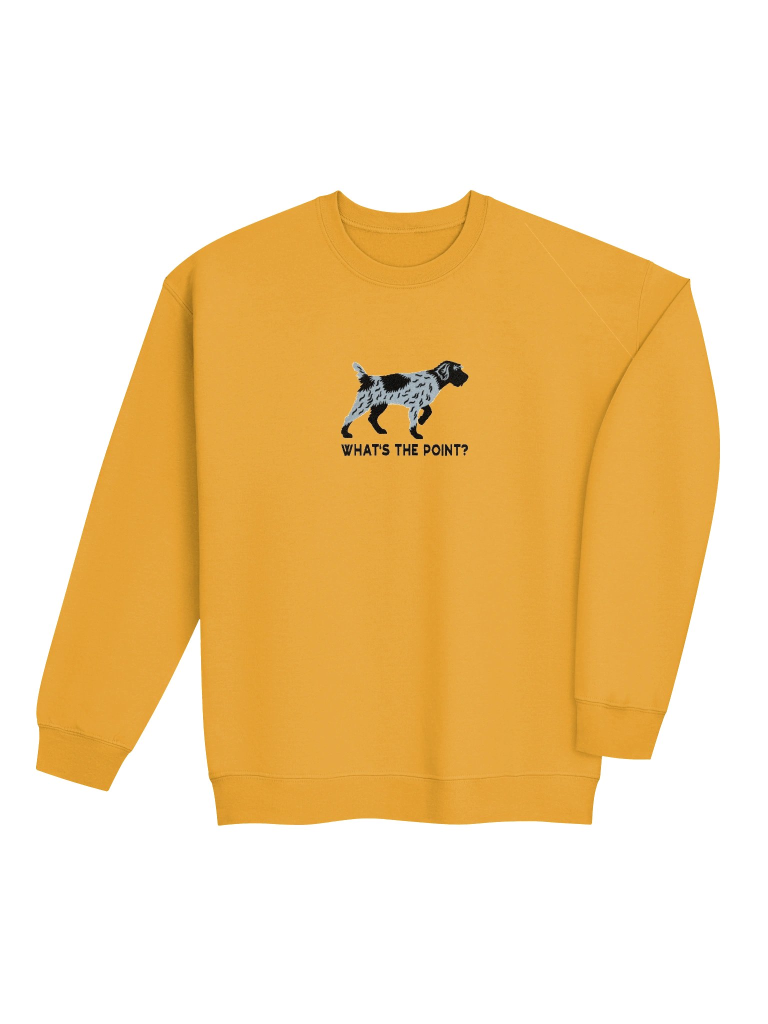 What's the Point? Sweatshirt (Embroidered) of a Wirehaired Pointing Griffon(Black Roan) product image (7)