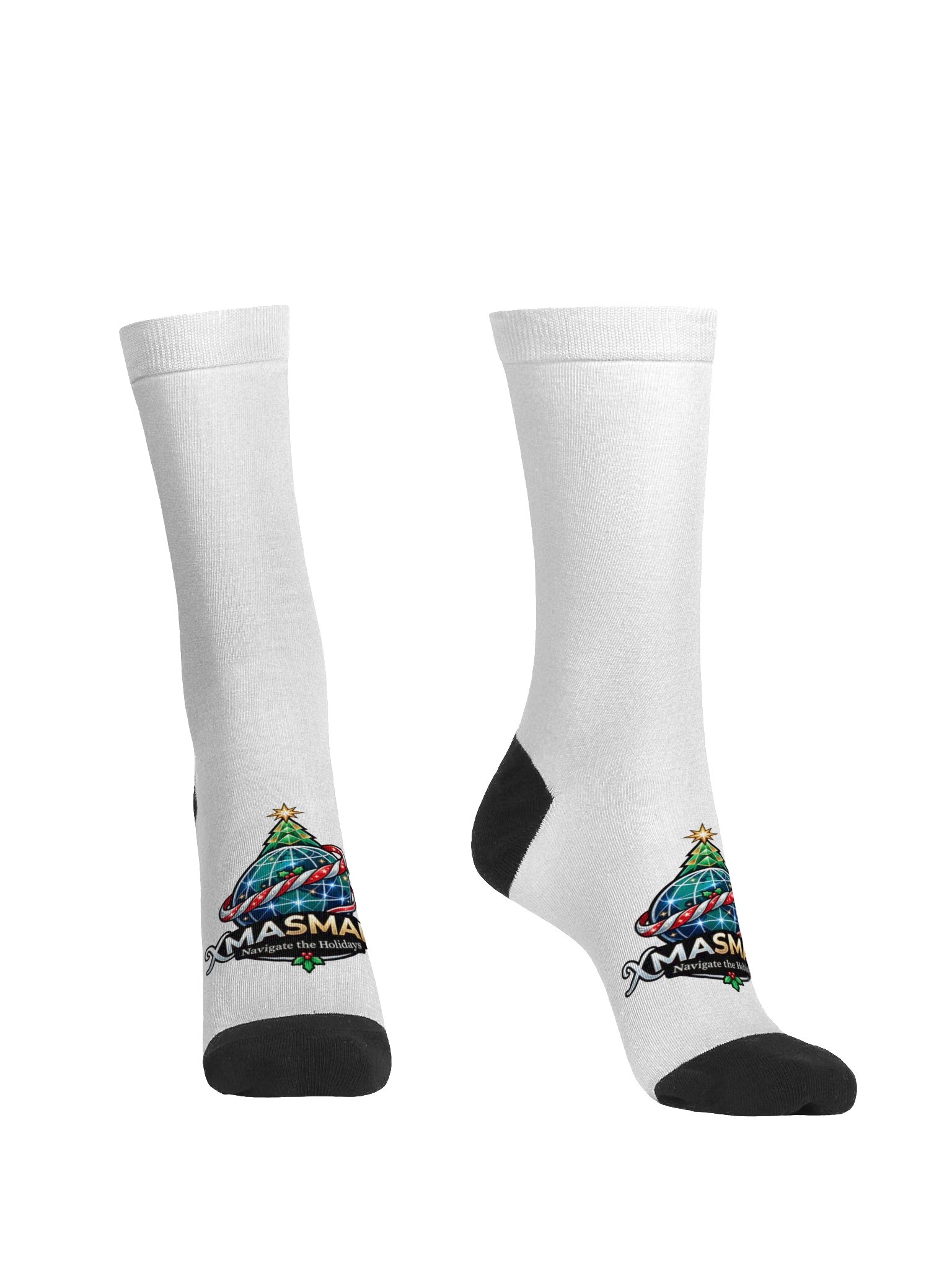XmasMaps Festive Crew Socks product image (2)