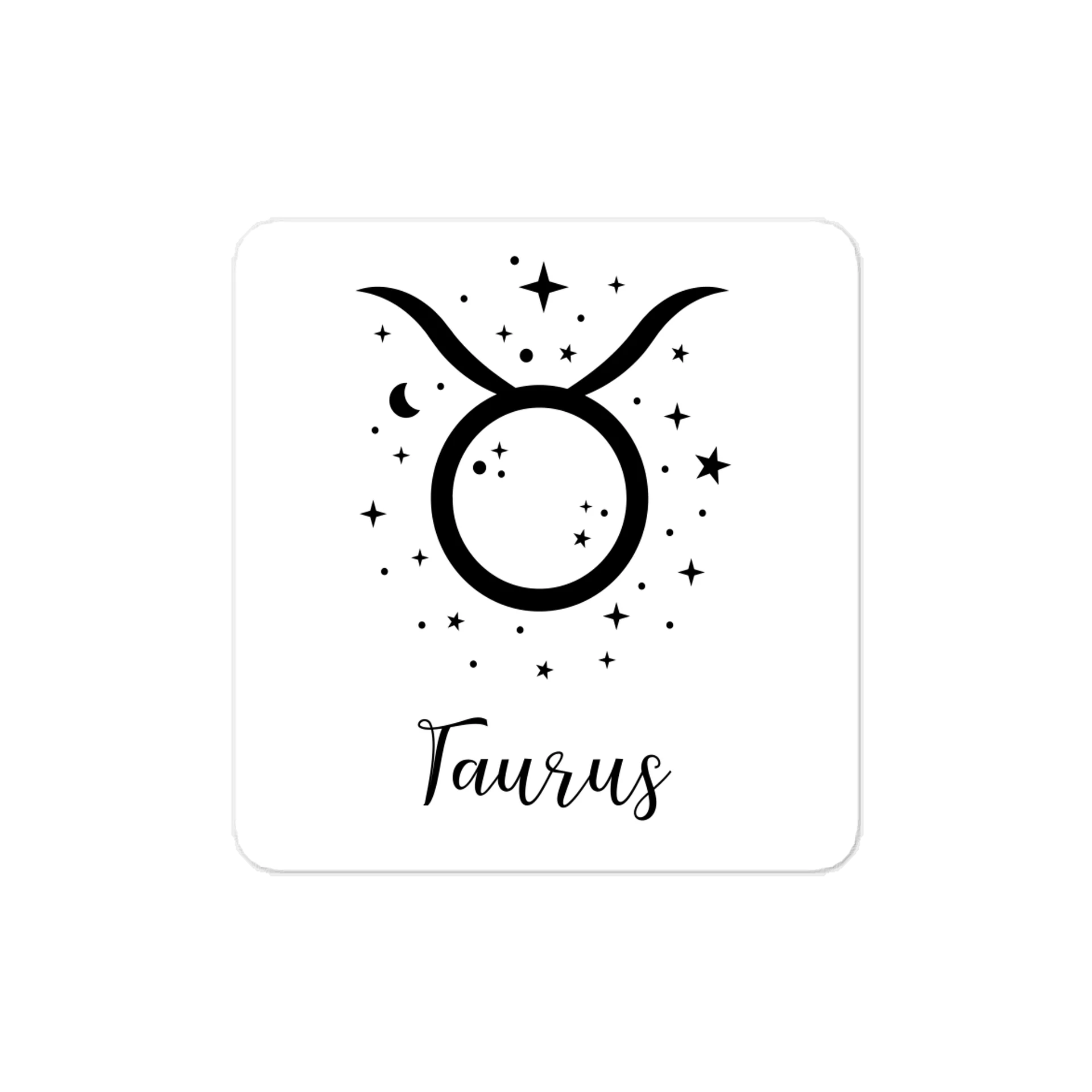 Taurus Zodiac Kiss-Cut Vinyl Decal product image (1)