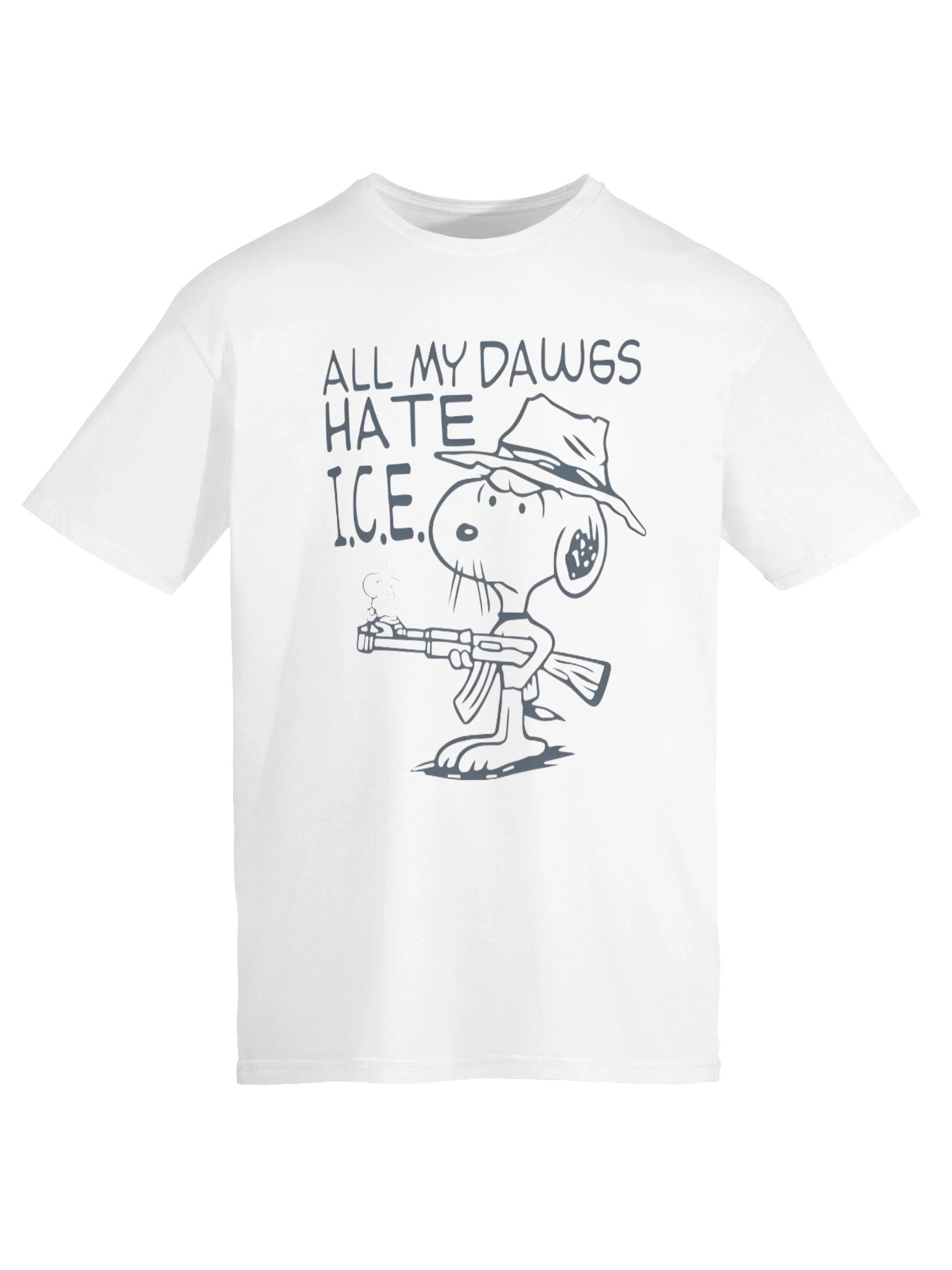 noopy All My Dawgs Hate ICE Statement Shirt – Viral Twitter Graphic Shirt With a Powerful Message product image (6)