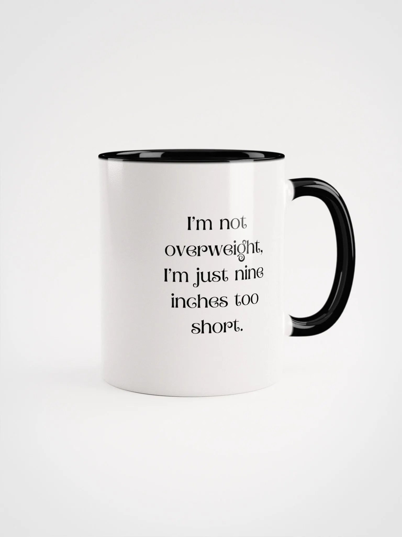 I'm Not Overweight Ceramic Mug product image (1)