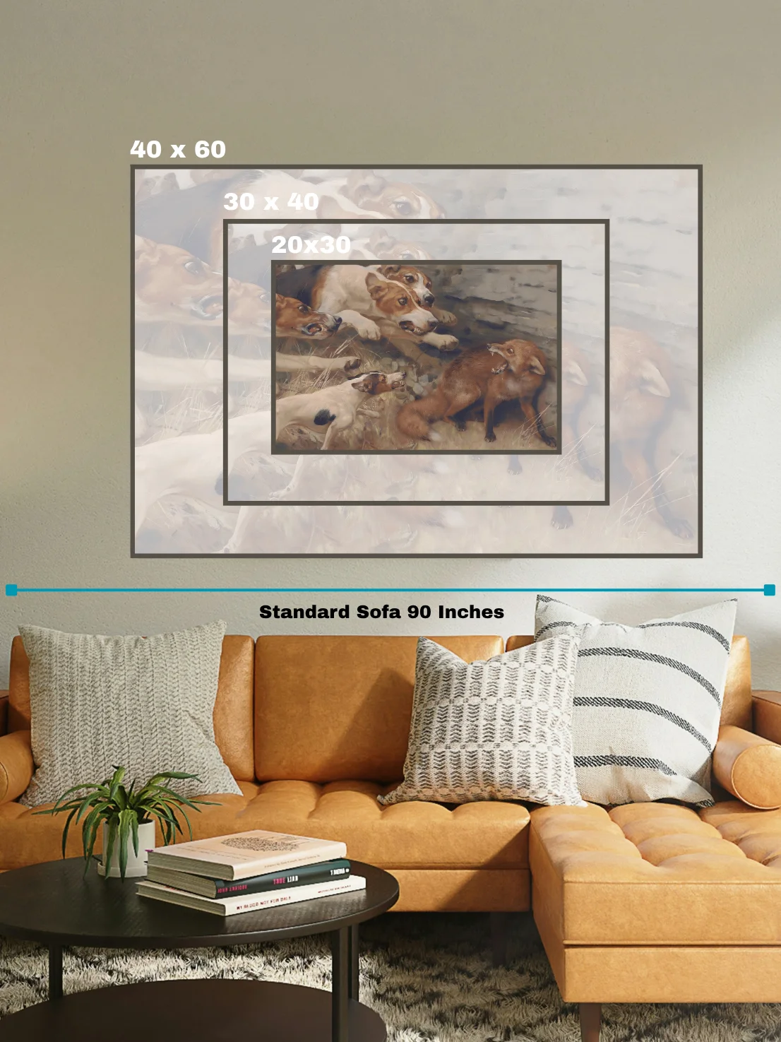 Antique English Fox Hunting Decor Canvas Print product image (35)