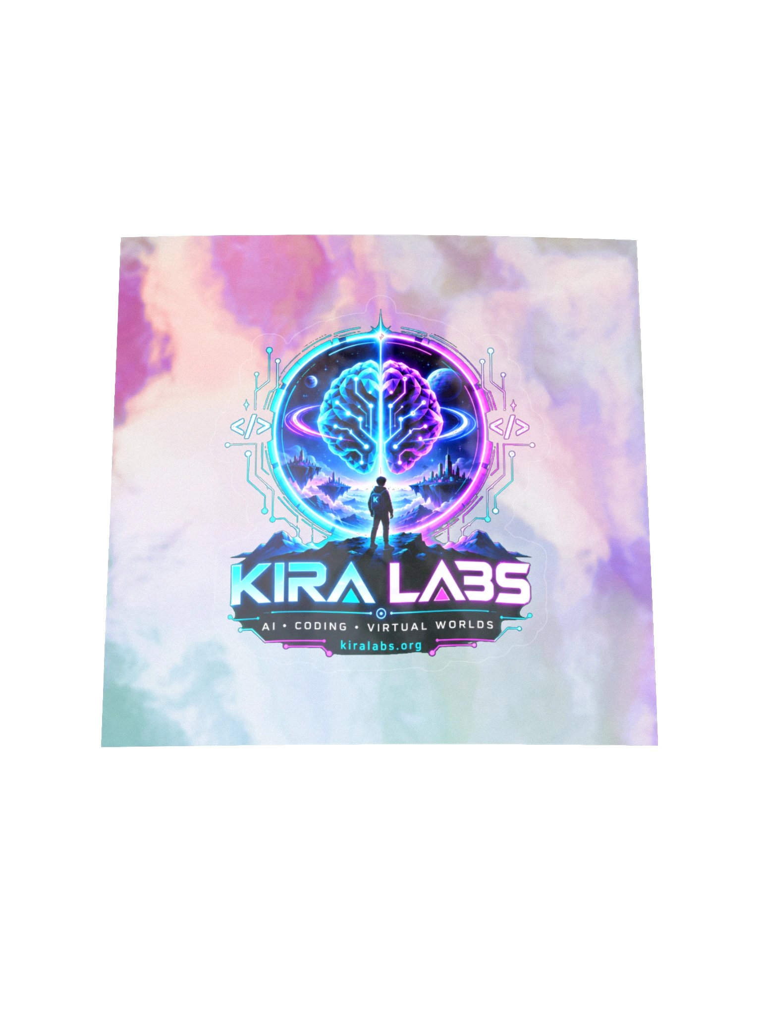 Kira Labs AI Coding Virtual Worlds Holographic Sticker product image (3)