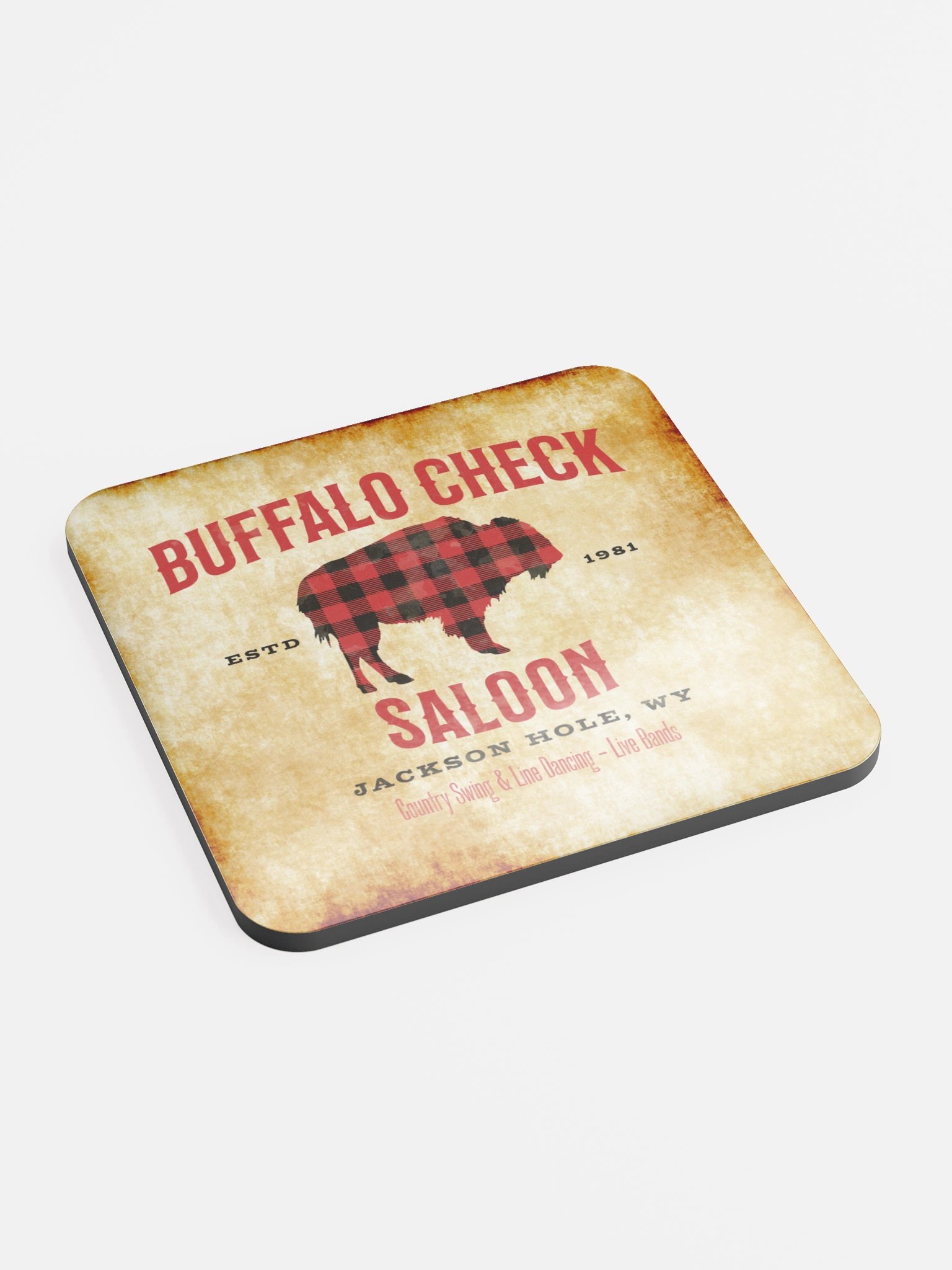 Buffalo Check Saloon • Beverage Coaster product image (2)