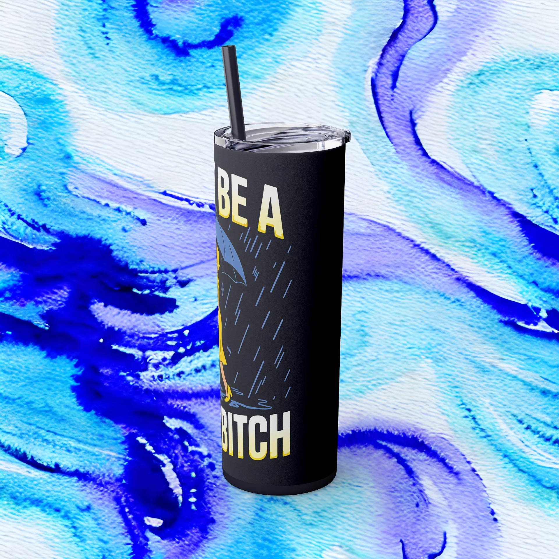 Funny Retro Salty Bitch Tumbler Wrap PNG, Don’t Be A Salty Bitch Sublimation Design, Sarcastic Rain Girl Vintage Tumbler Wrap PNG product image (3)