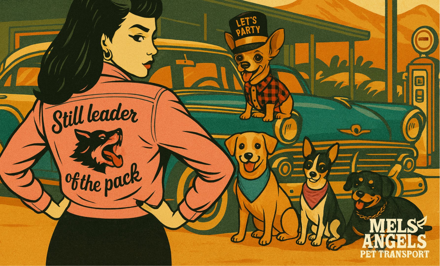 Leader of the Pack Soy Wax Candle – Retro Dog Lover Home Decor product image (2)
