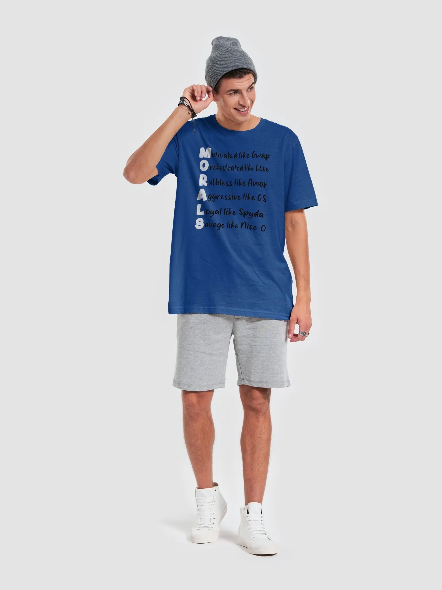 Morals Members exclusive blue tee product image (6)