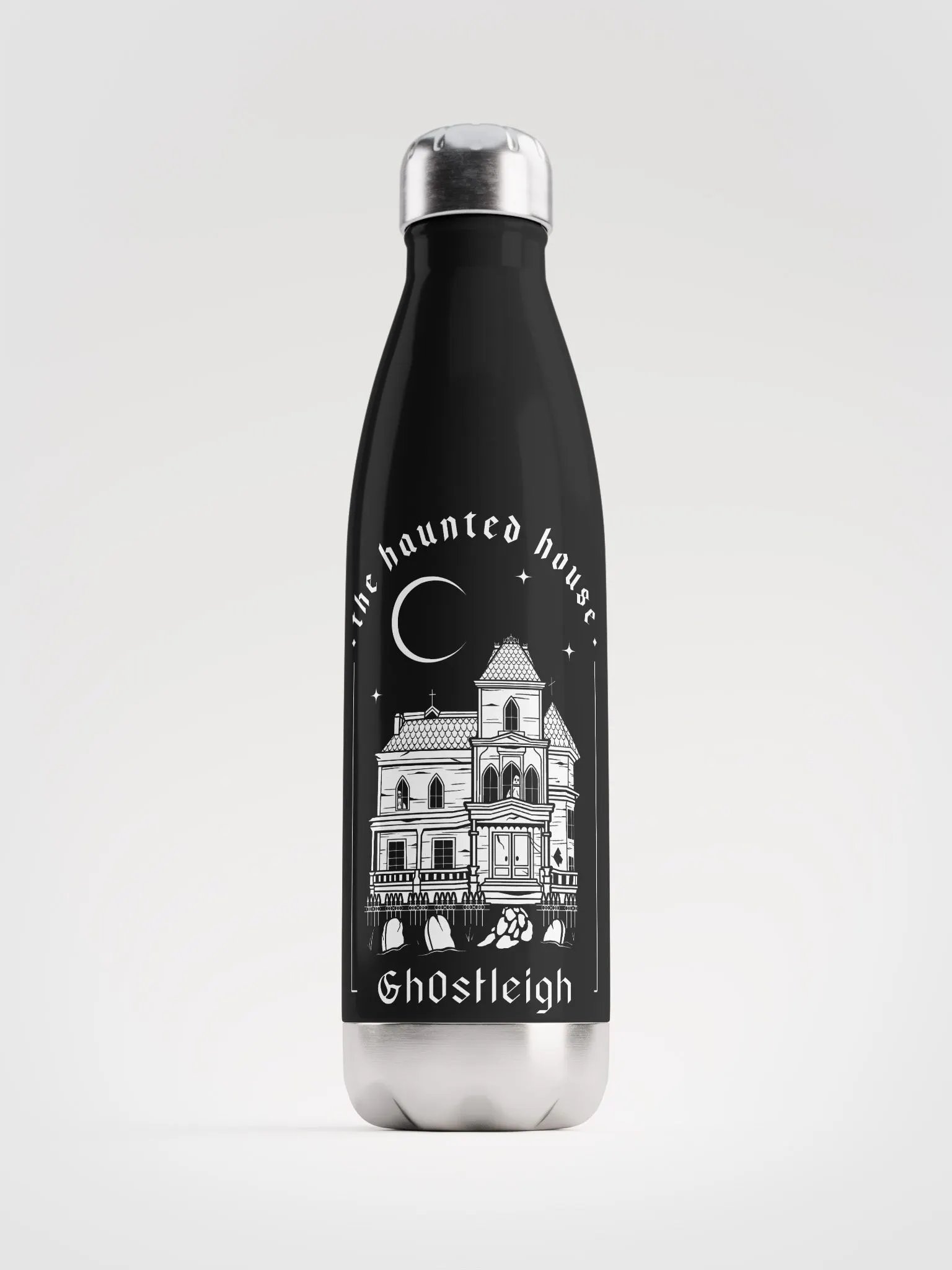 The Haunted House Water Bottle product image (1)