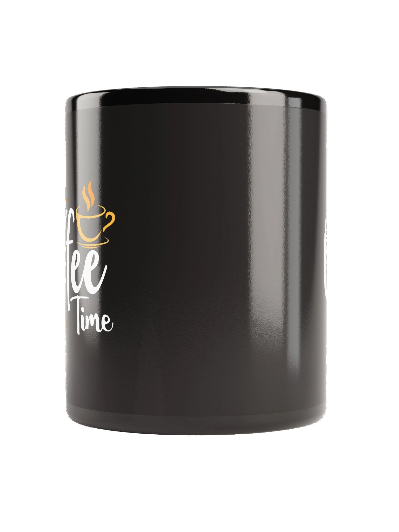 Coffee Time Black Glossy Mug product image (4)