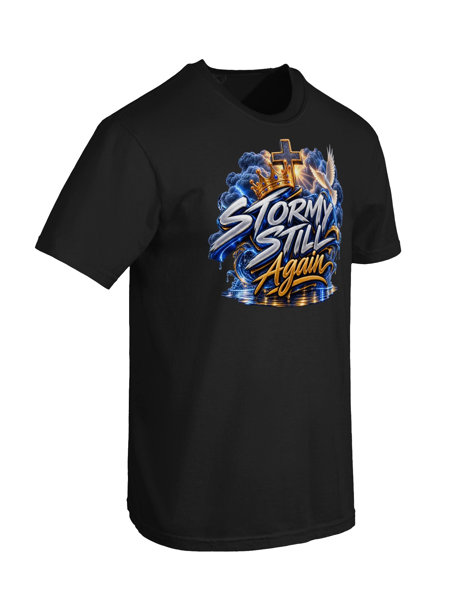 Storm Still Again Christian Graphic Tee product image (54)