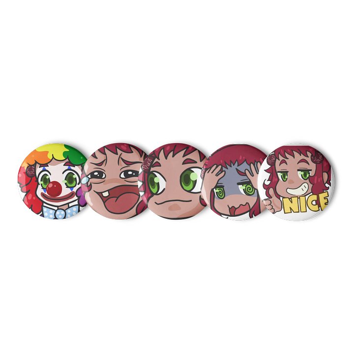 Thrift-tan emotes button set product image (1)