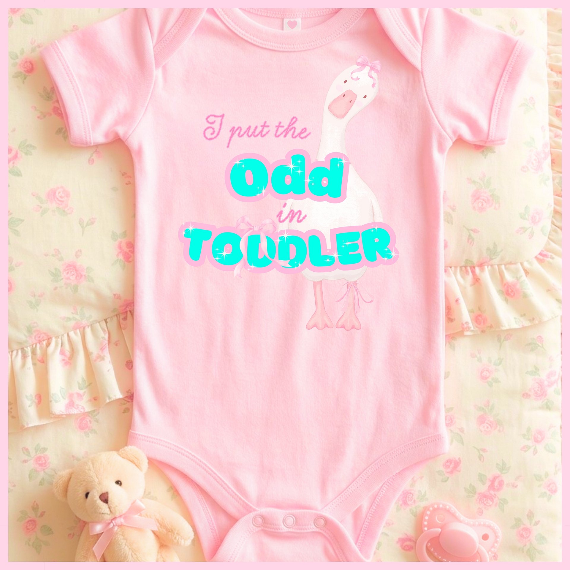 I put the Odd in Toddler Onesie product image (1)