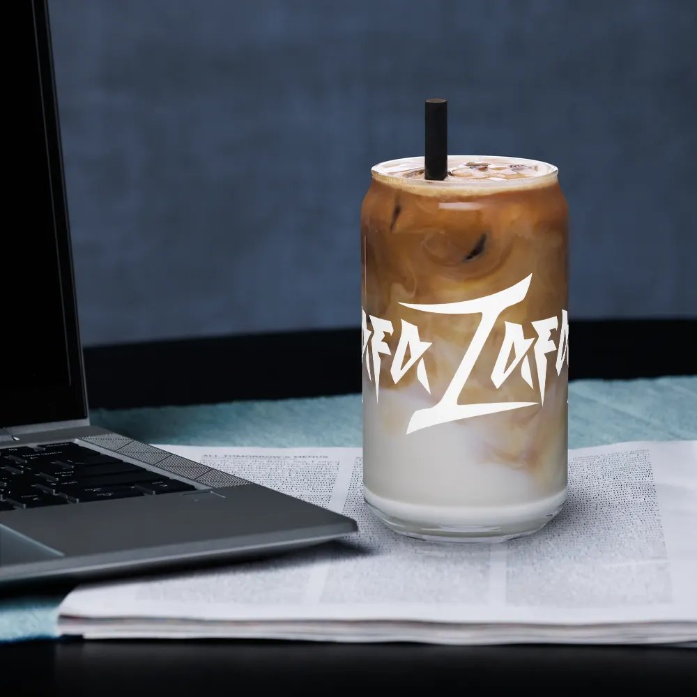 RafaZafar Logotext Can Glass (white) product image (3)