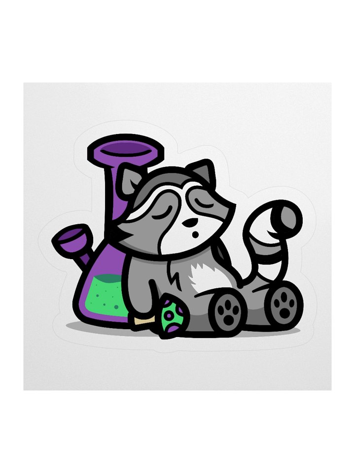 Shadowbuds Racoon Sticker product image (1)