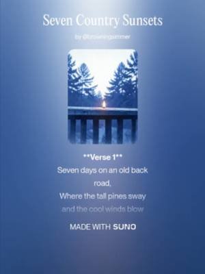Seven Country Sunsets #foryoupage #countrySong #SongWriter #singersongwriter