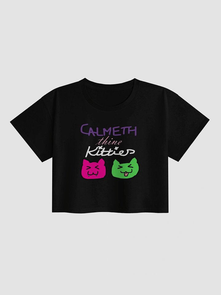 Calmeth thine kitties cropped tee product image (2)
