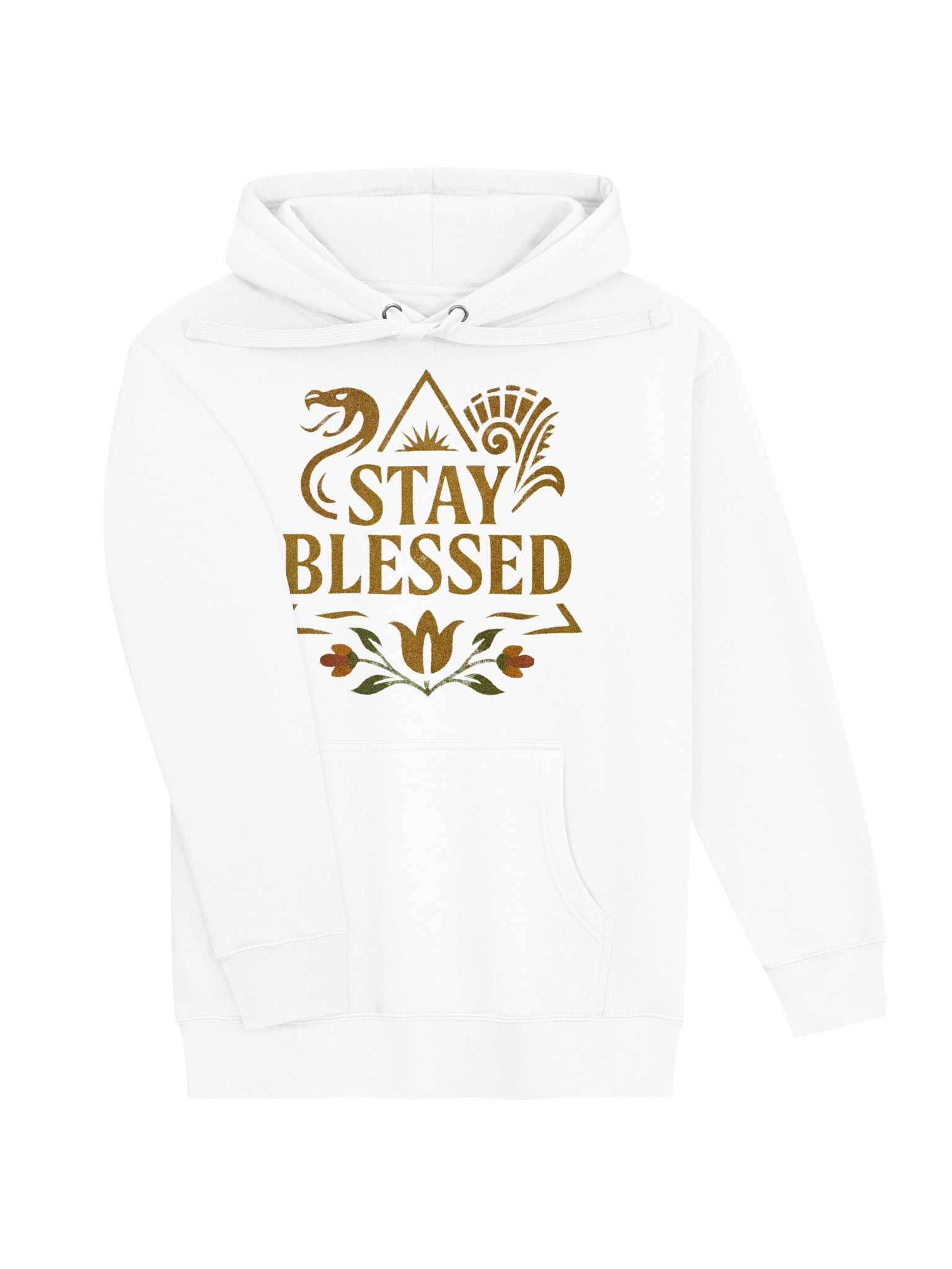 "STAY BLESSED" Black & Gold Premium Hoodie — Luxury Streetwear product image (3)