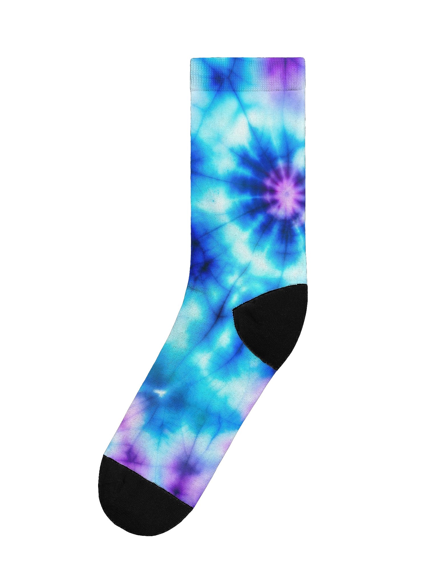 Blue Tie Dye Style EcoArt Crew: Premium Sustainable Socks product image (1)