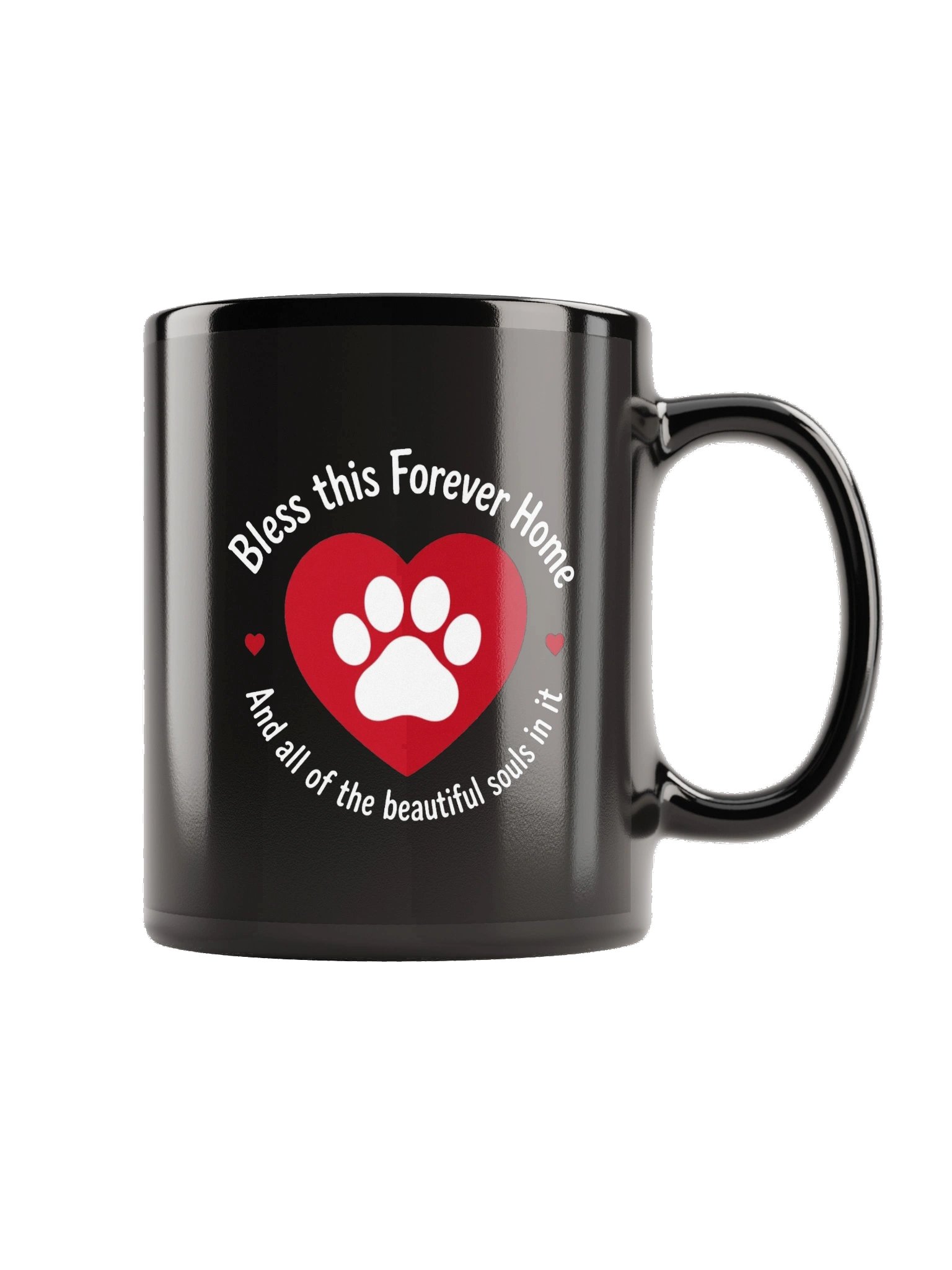 Bless This Forever Home Black Glossy Mug product image (2)