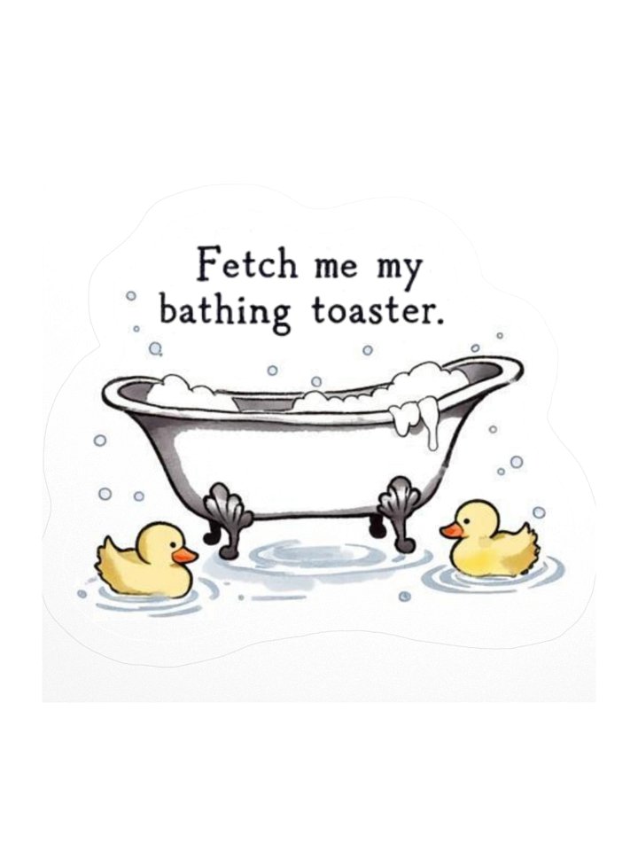 Bathing Toaster sticker product image (2)