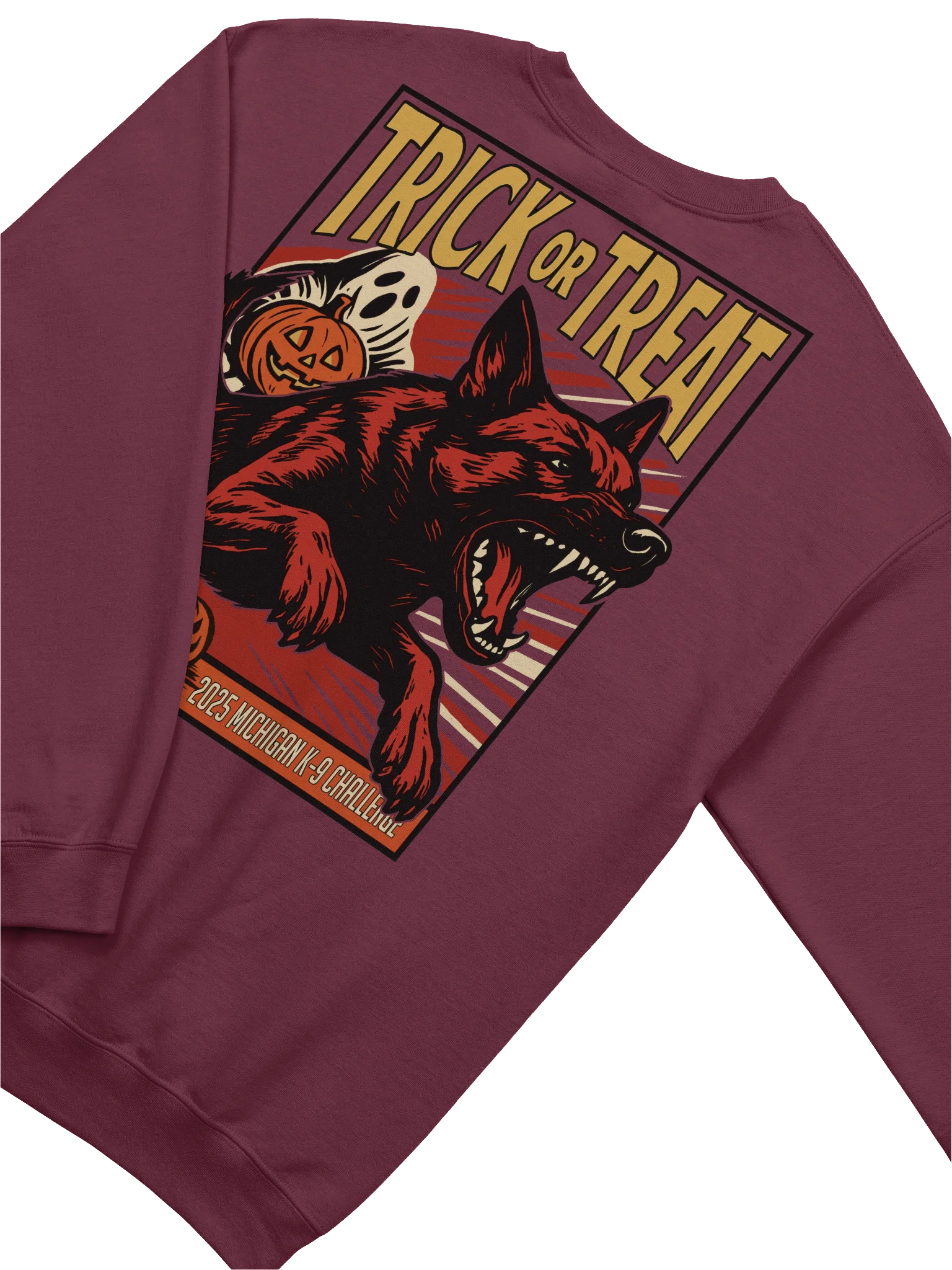 2025 Michigan K-9 Challenge Trick or Treat - Gildan Classic Crewneck Sweatshirt product image (6)