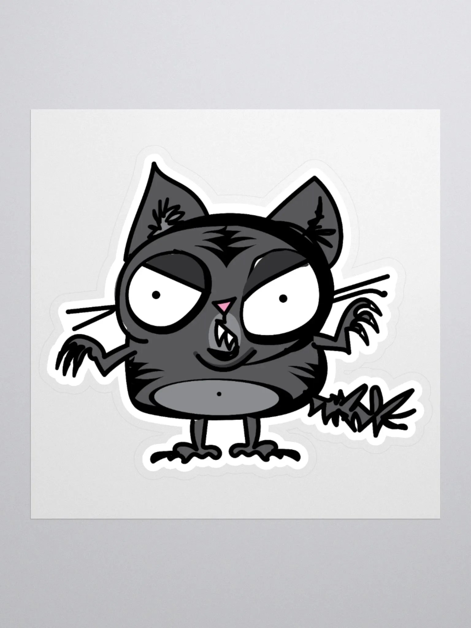 Black Cat Energy Sticker product image (1)