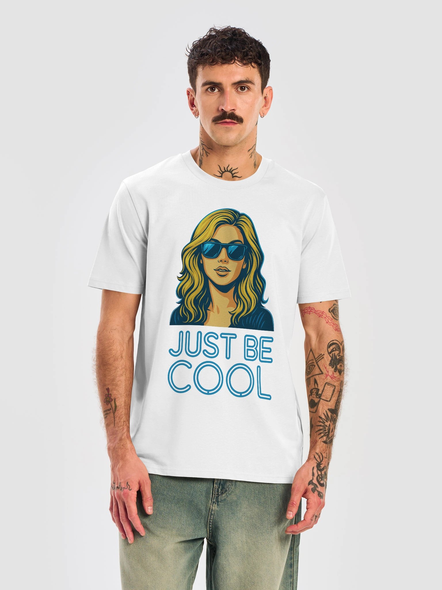 The JUST BE COOL (Pop Art) Graphic T-Shirt product image (9)