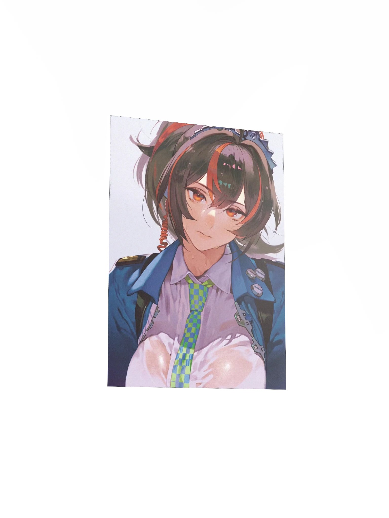 Black and Red Hair Girl Print product image (3)