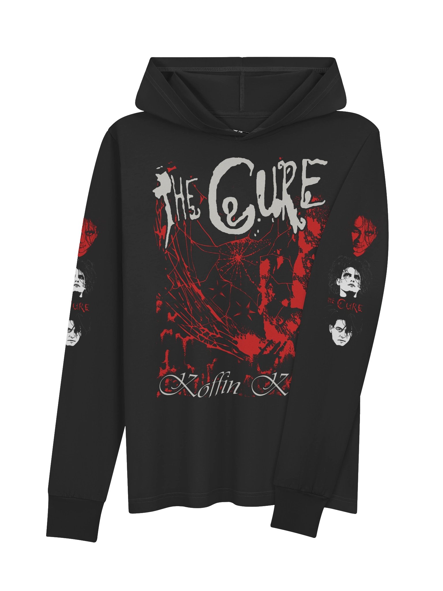 The Cure Retro Hooded Long Sleeve Tee product image (4)