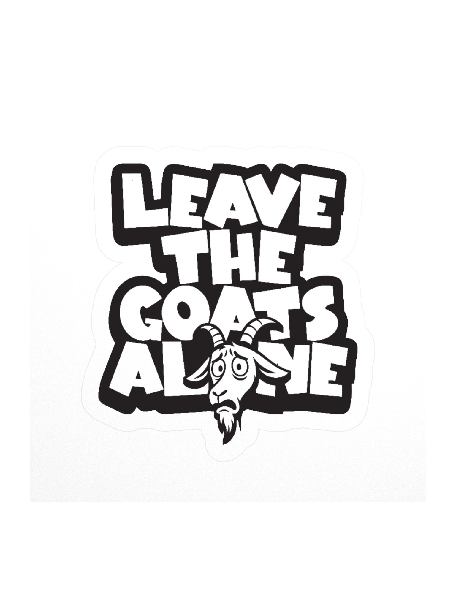 Leave the Goats Alone Stickers product image (1)