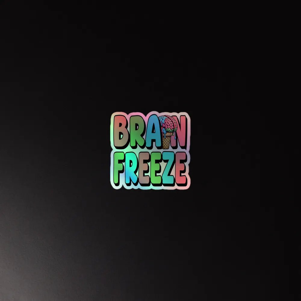 Brain Freeze Holographic Sticker Set product image (2)