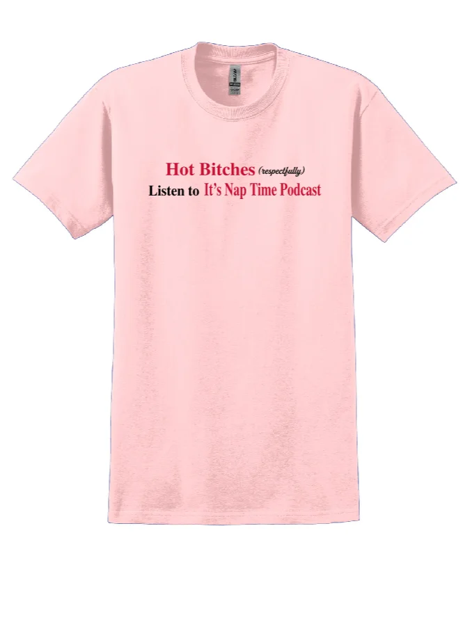 LIGHT PINK TEE - HOT BITCHES product image (1)