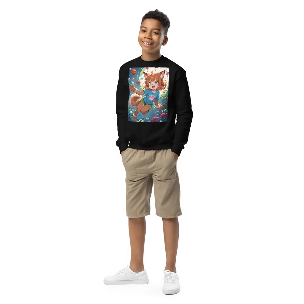 Animated Cat Girl Sweatshirt product image (1)