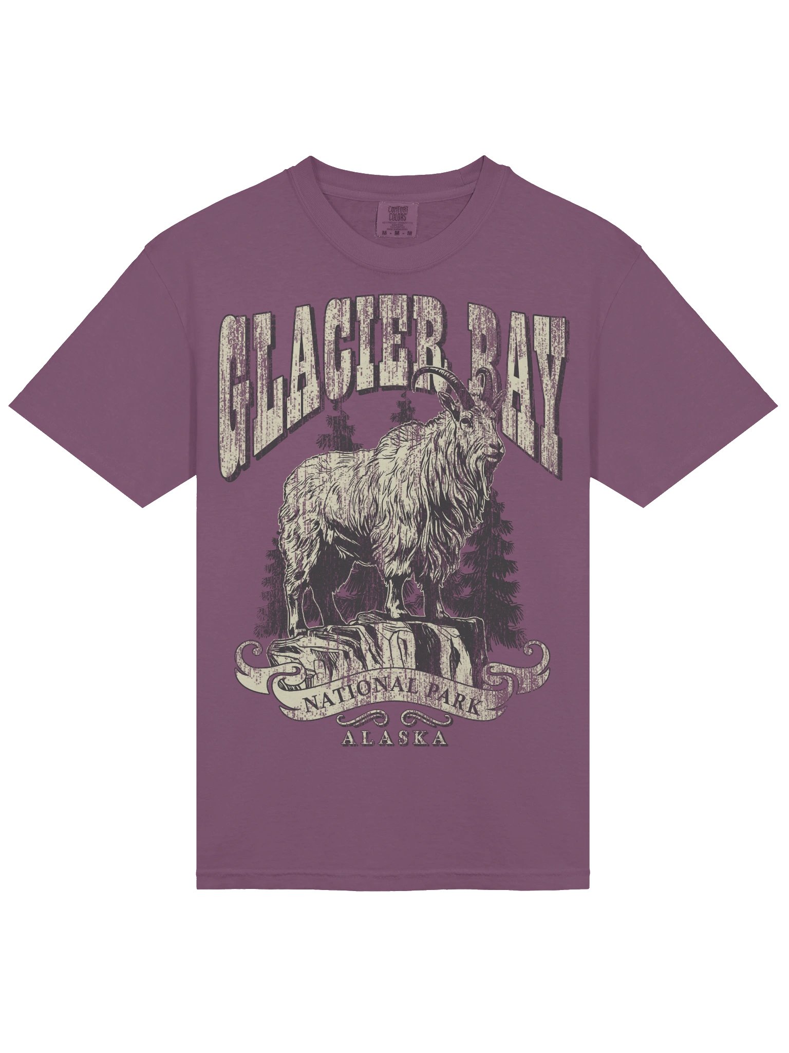 Glacier Bay National Park Shirt – Vintage Mountain Goat Graphic Tee Alaska product image (7)