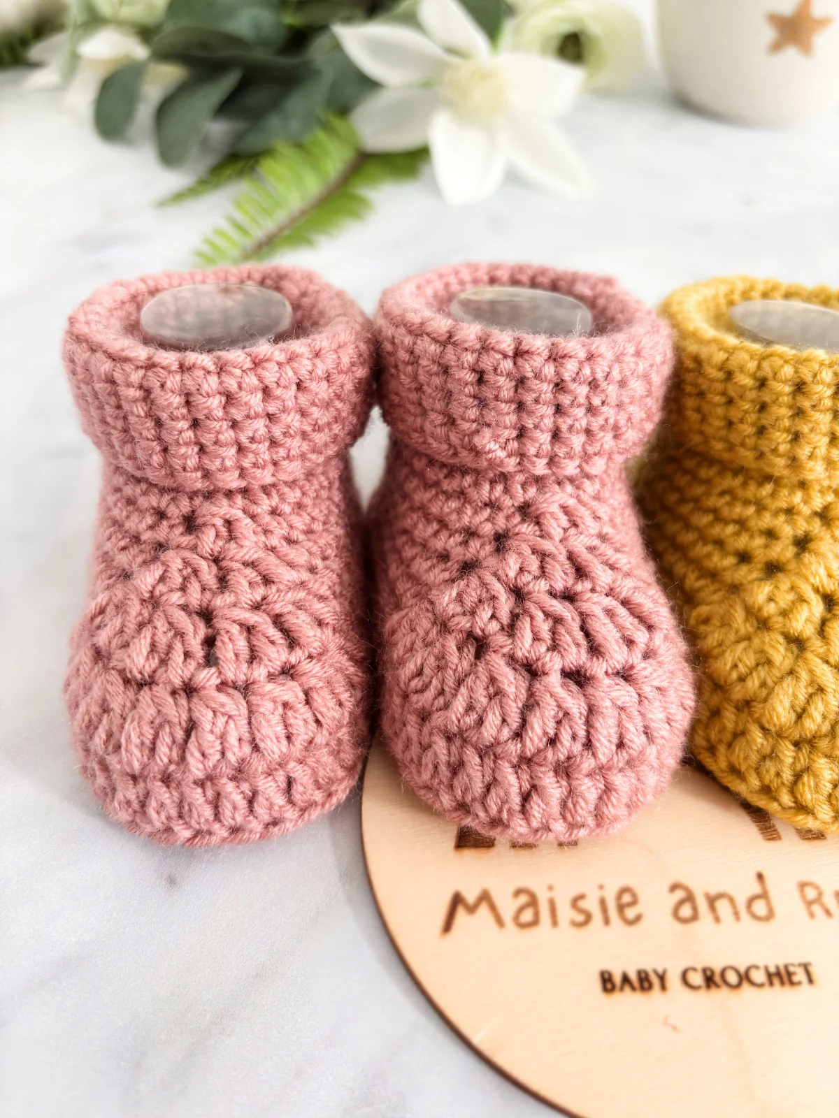 Cozy Steps Baby Booties Crochet Pattern product image (4)
