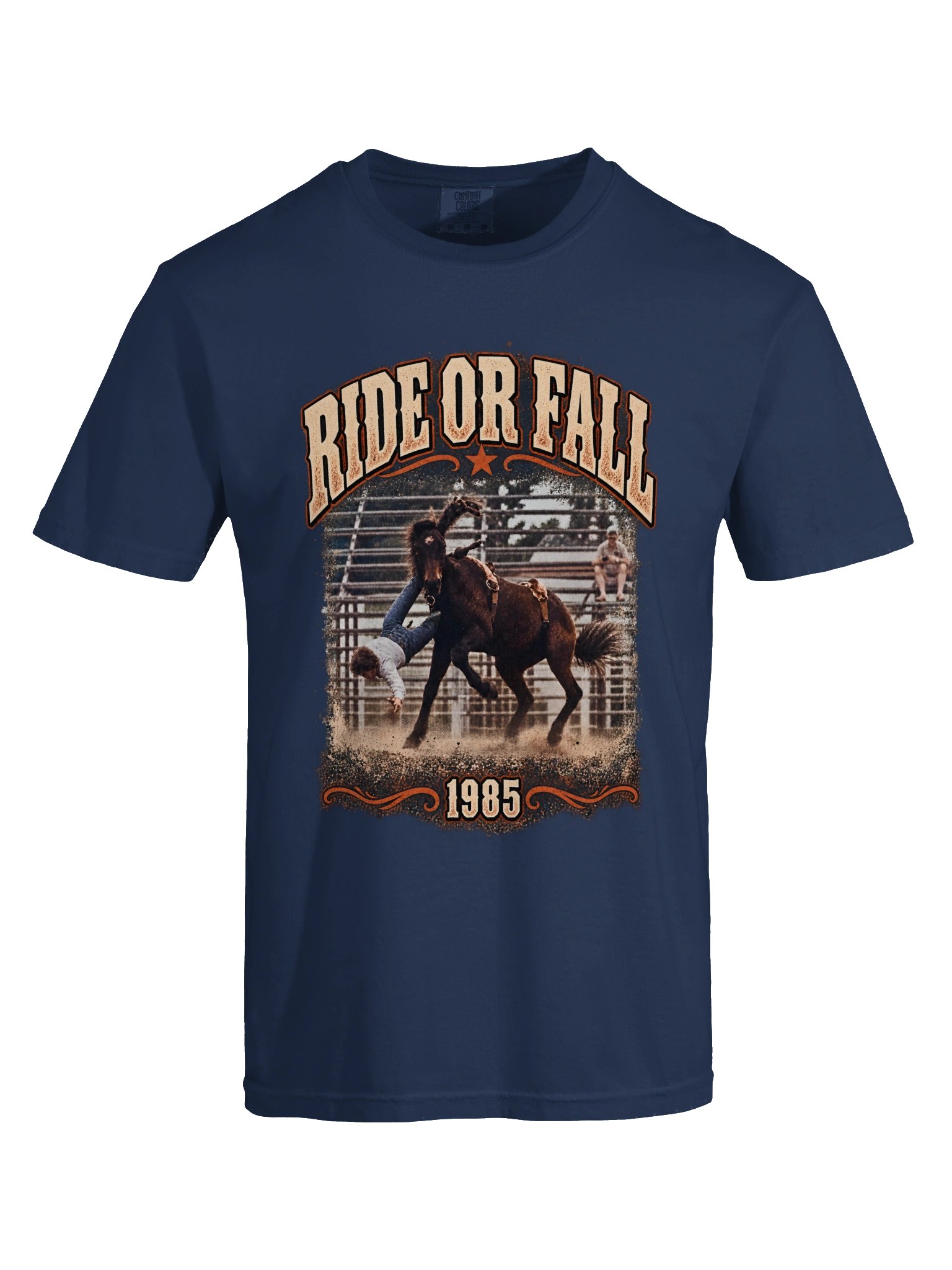 Bronc Riding Shirt — Ride or Fall Two-Sided Rodeo Tee | Broken Arena™ product image (11)