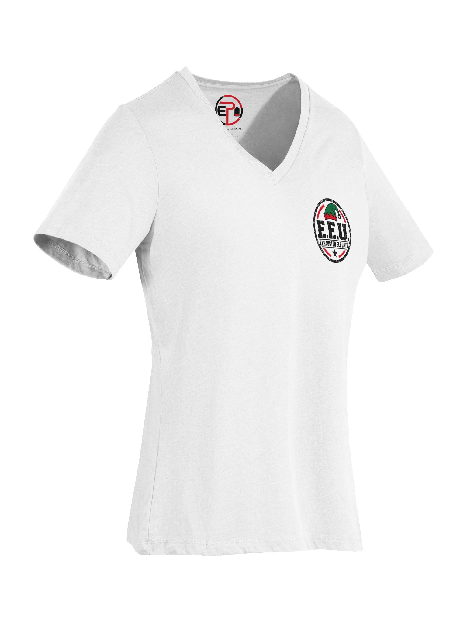 Exhausted Elf Unit Women's V-Neck | White product image (6)