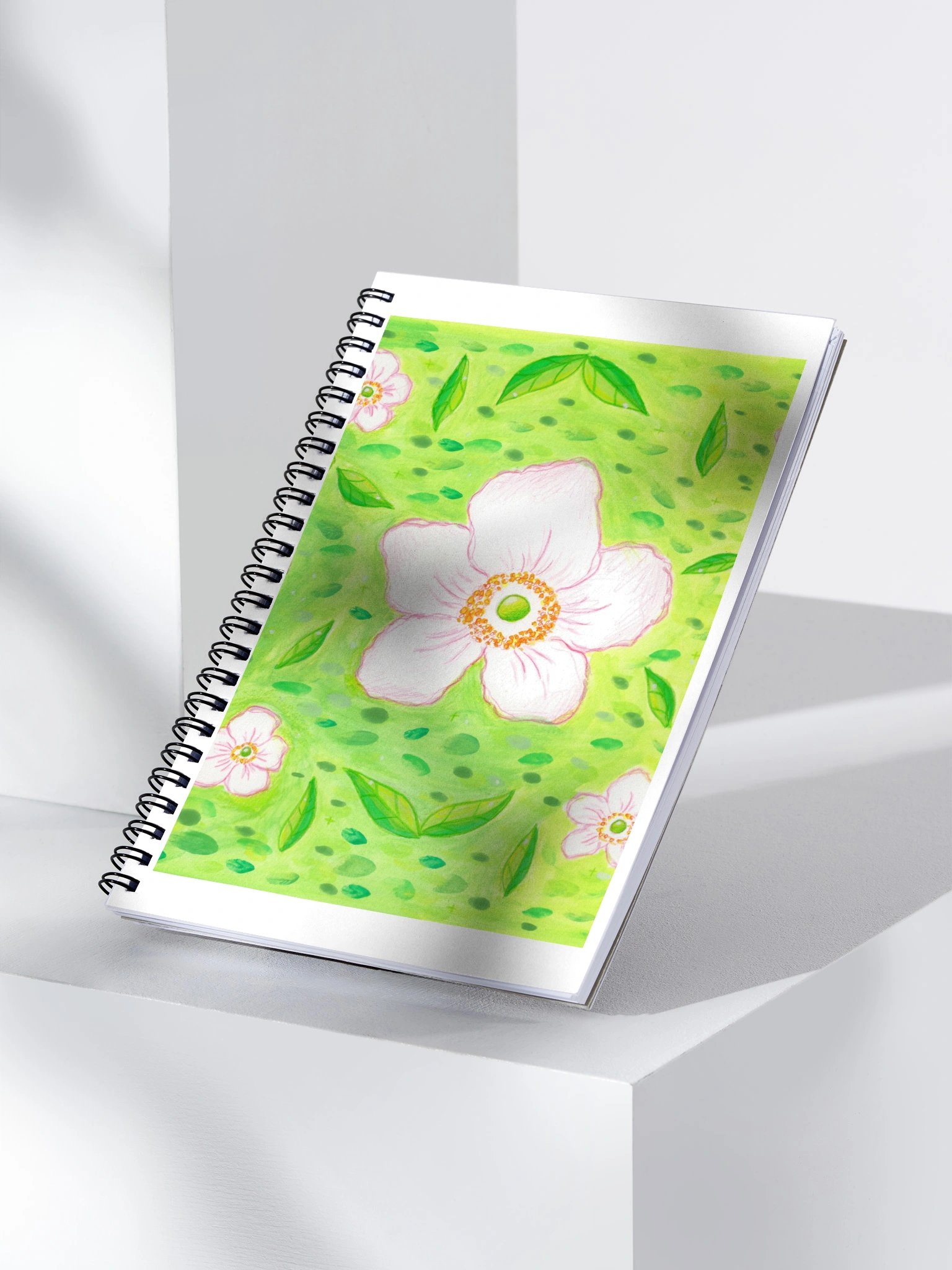 Flower Pattern Spiral Notebook product image (3)