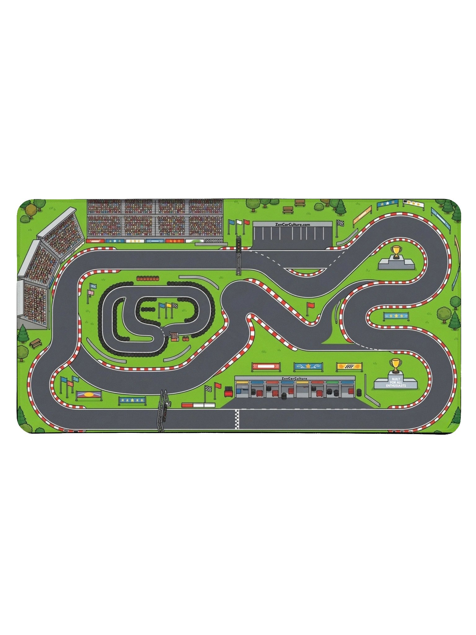 Apex Circuit Play Style Desk Pad & Mouse Mat | Zen Car Culture product image (1)
