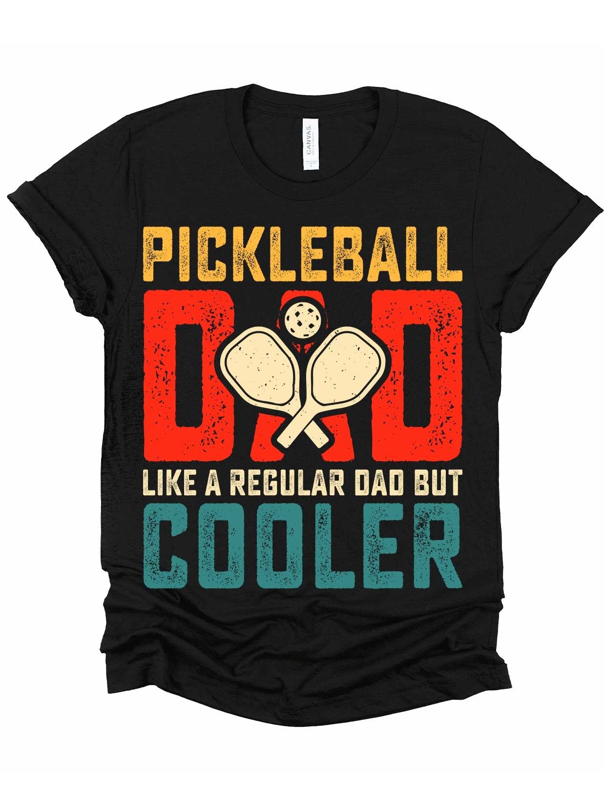 Pickleball Dad Like a Regular Dad But Cooler T-Shirt Funny Father's Day Gift for Men product image (1)