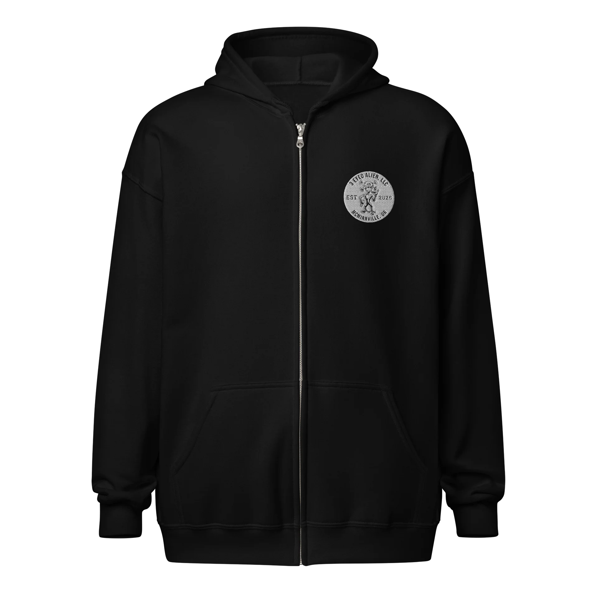 3EA LOGO / KAPWA Doctrine – EMBROIDERED GOLD ZIP HOODIE product image (2)