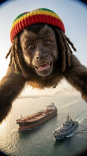 JAHMUNKEY VS STRAIGHT OF HORMUZ🚢 #hormuz #iran #ai #comedy #jahmunkey