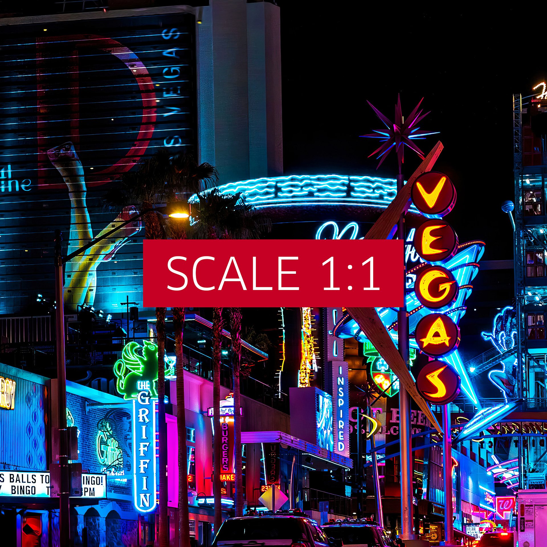 Neon night city: Las Vegas (synthwave/vaporwave/retrowave/cyberpunk) — aesthetic poster product image (4)