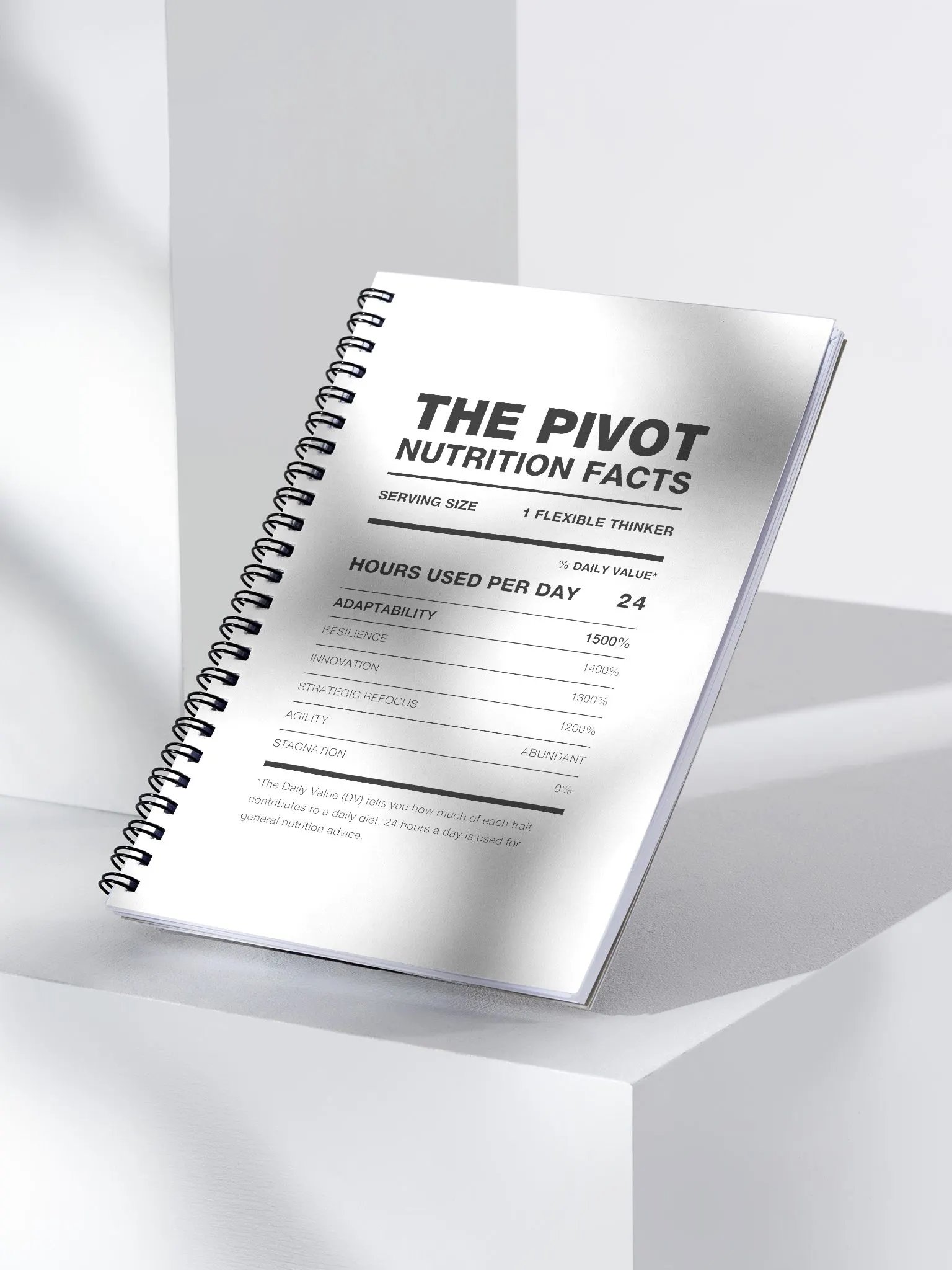 THE PIVOT Nutrition Facts Notebook product image (4)