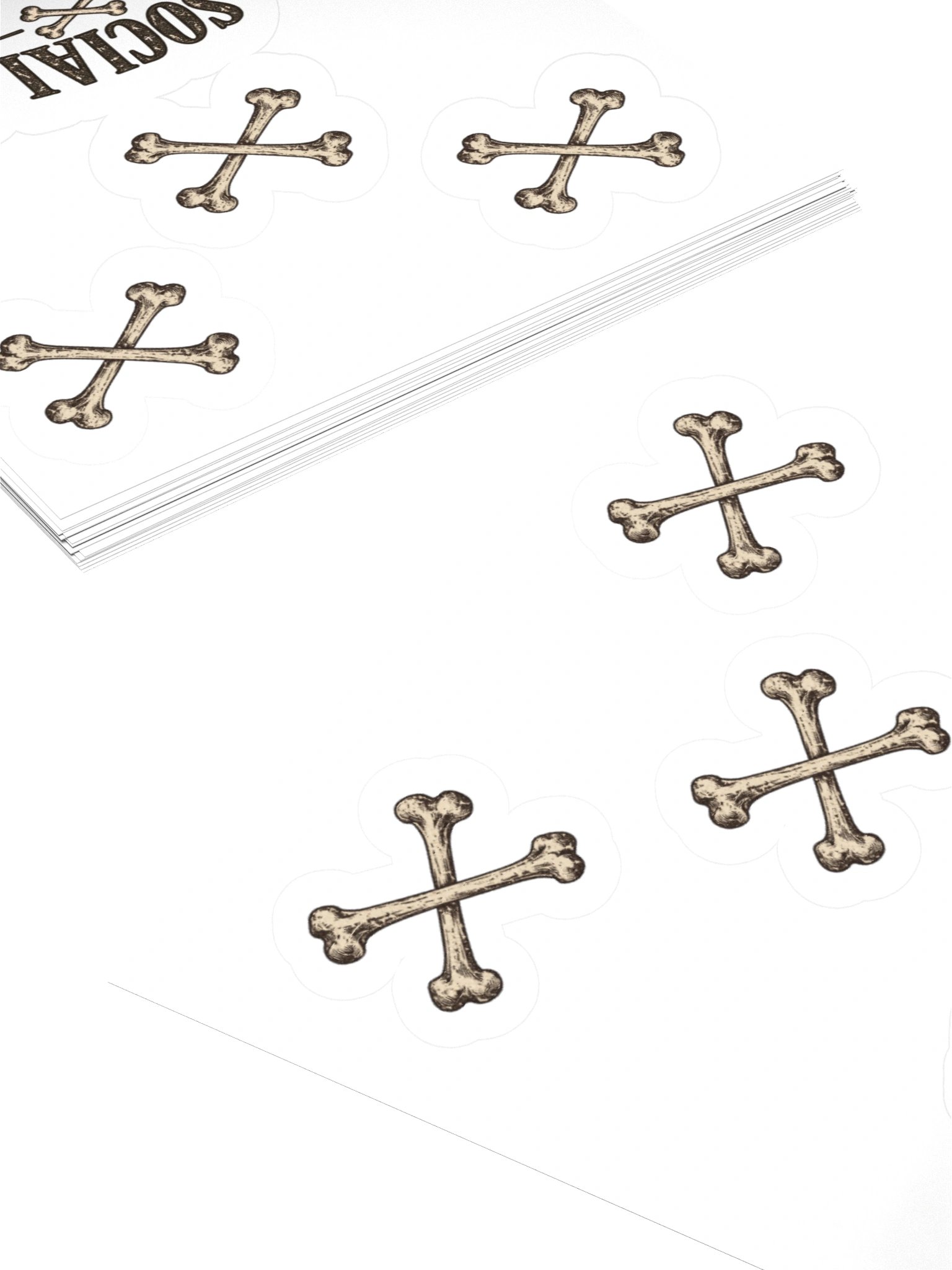 LL Social Co. Skellie Bones Sticker Set — 4 Piece product image (4)